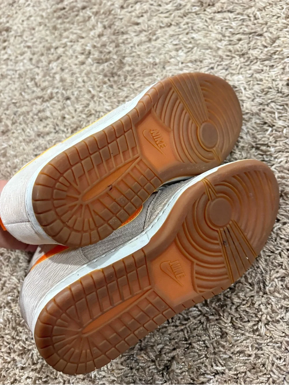 Nike Dunk Sky High w/ Hidden Wedge Orange Metallic Gold 8.5